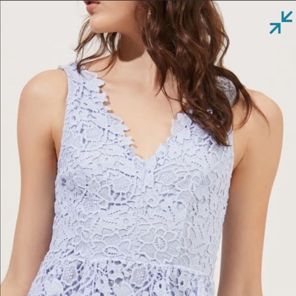 ASTR The Label V-Neck Lace Fit & Flare Dress - Picture 5 of 7